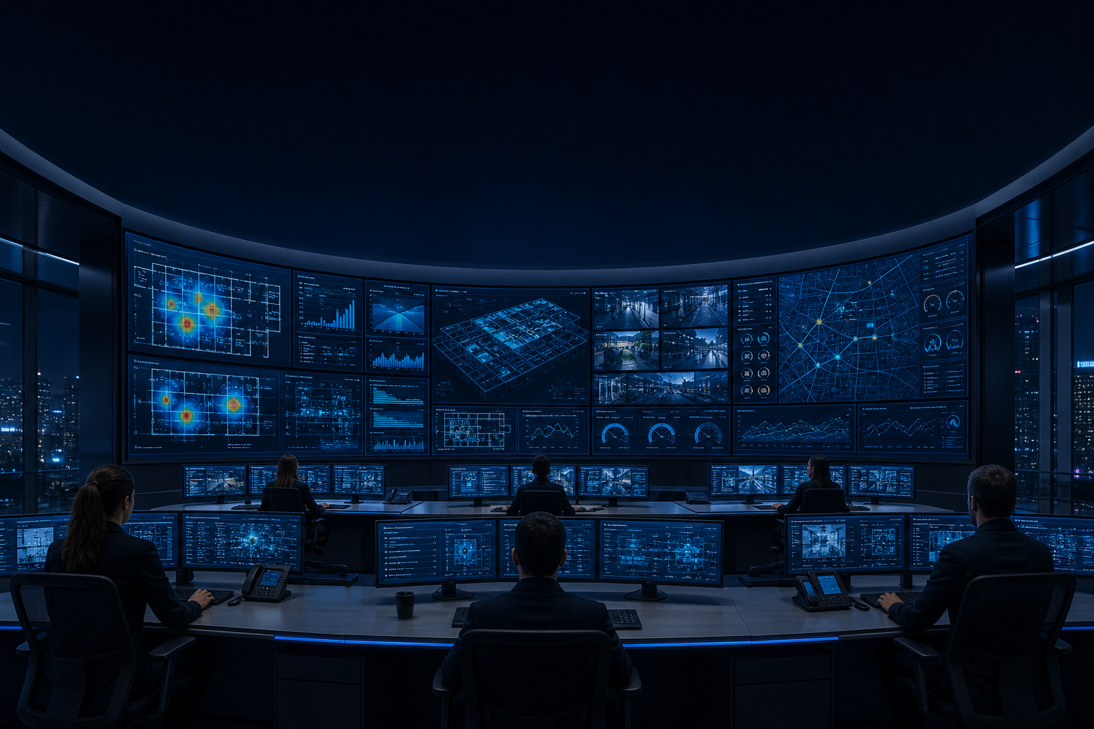 UFC2 command and control center, unifying security, safety, building and energy on one screen
